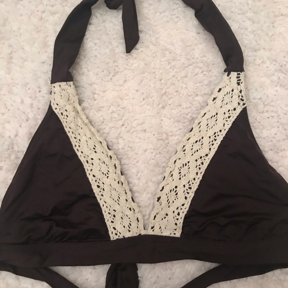 Mossimo Brown And Cream Bikini Top